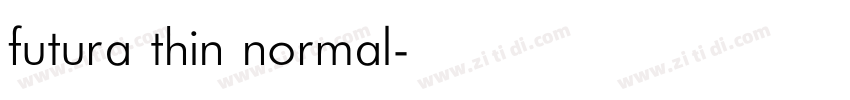 futura thin normal字体转换
